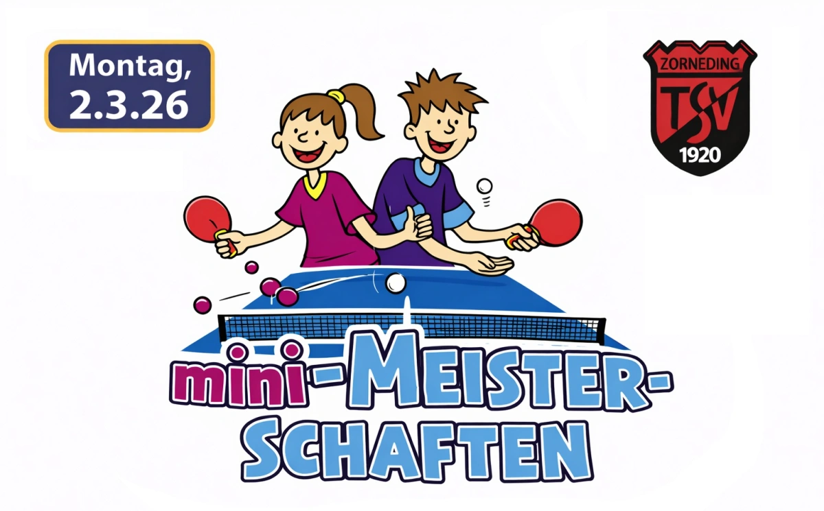 Tischtennis Kinderturnier Zorneding